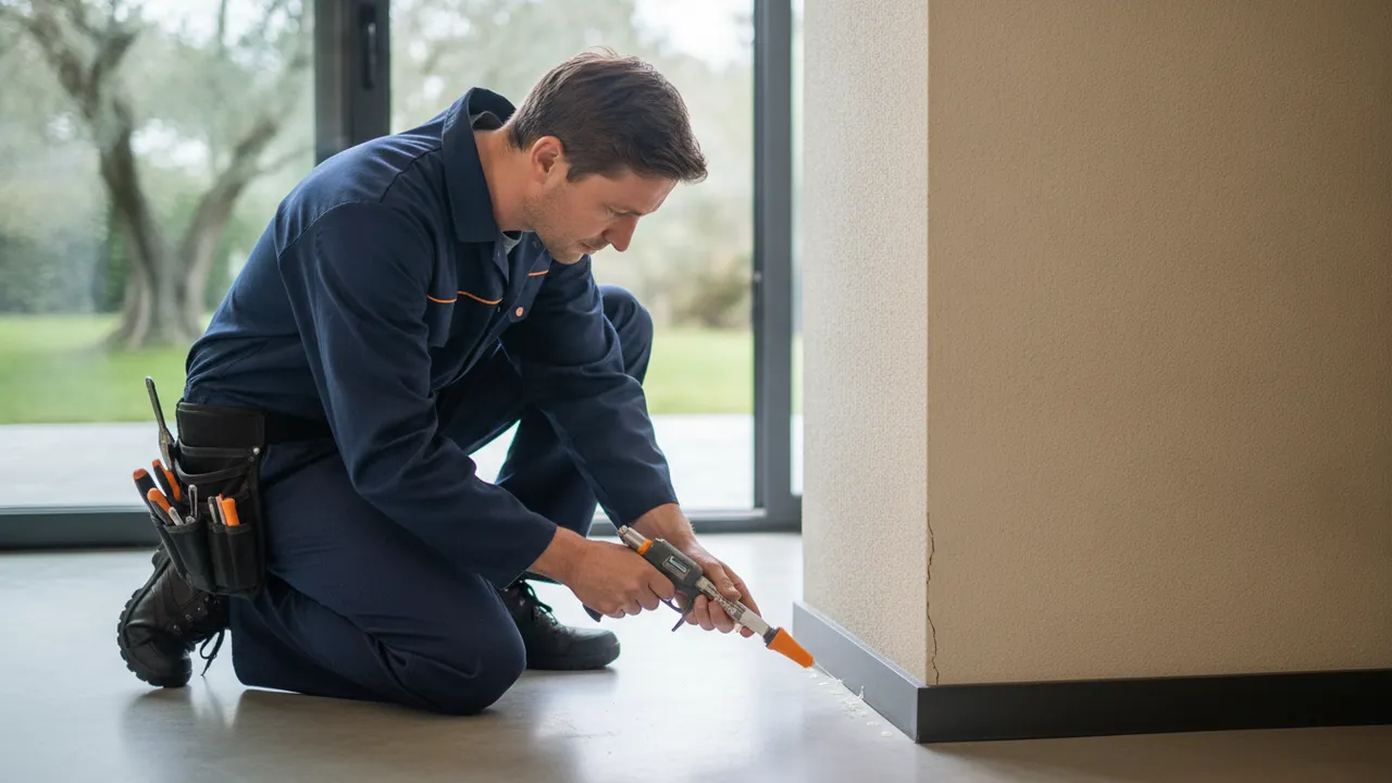 Intervention fourmis par un technicien professionnel